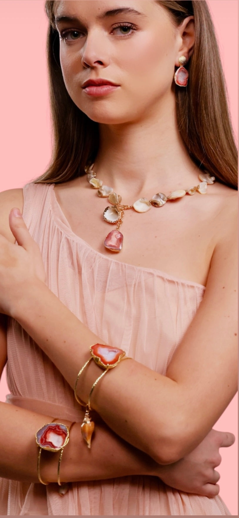 Lagoon Orange Necklace