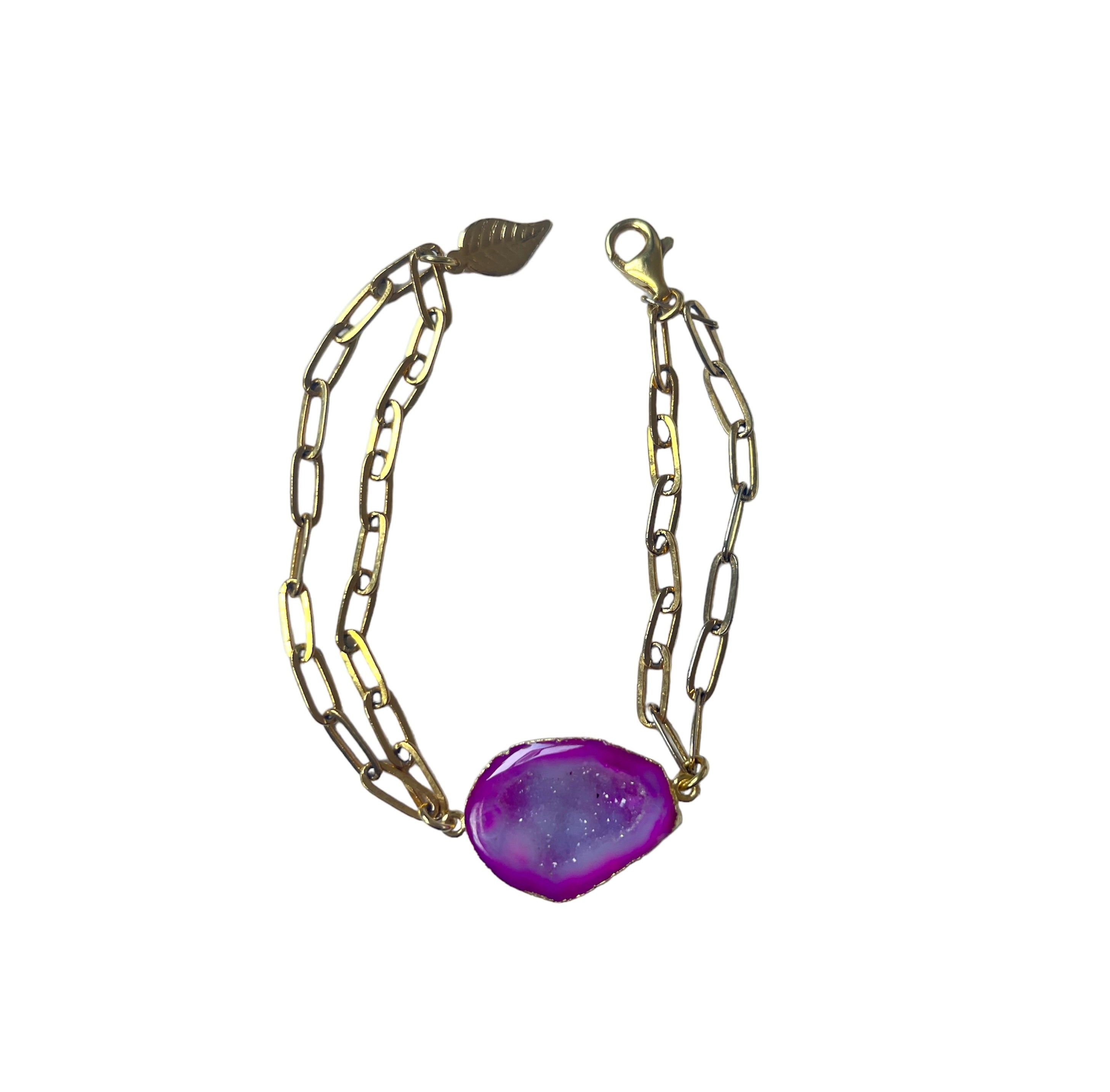 Pink In The Sky Double Chain Bracelet