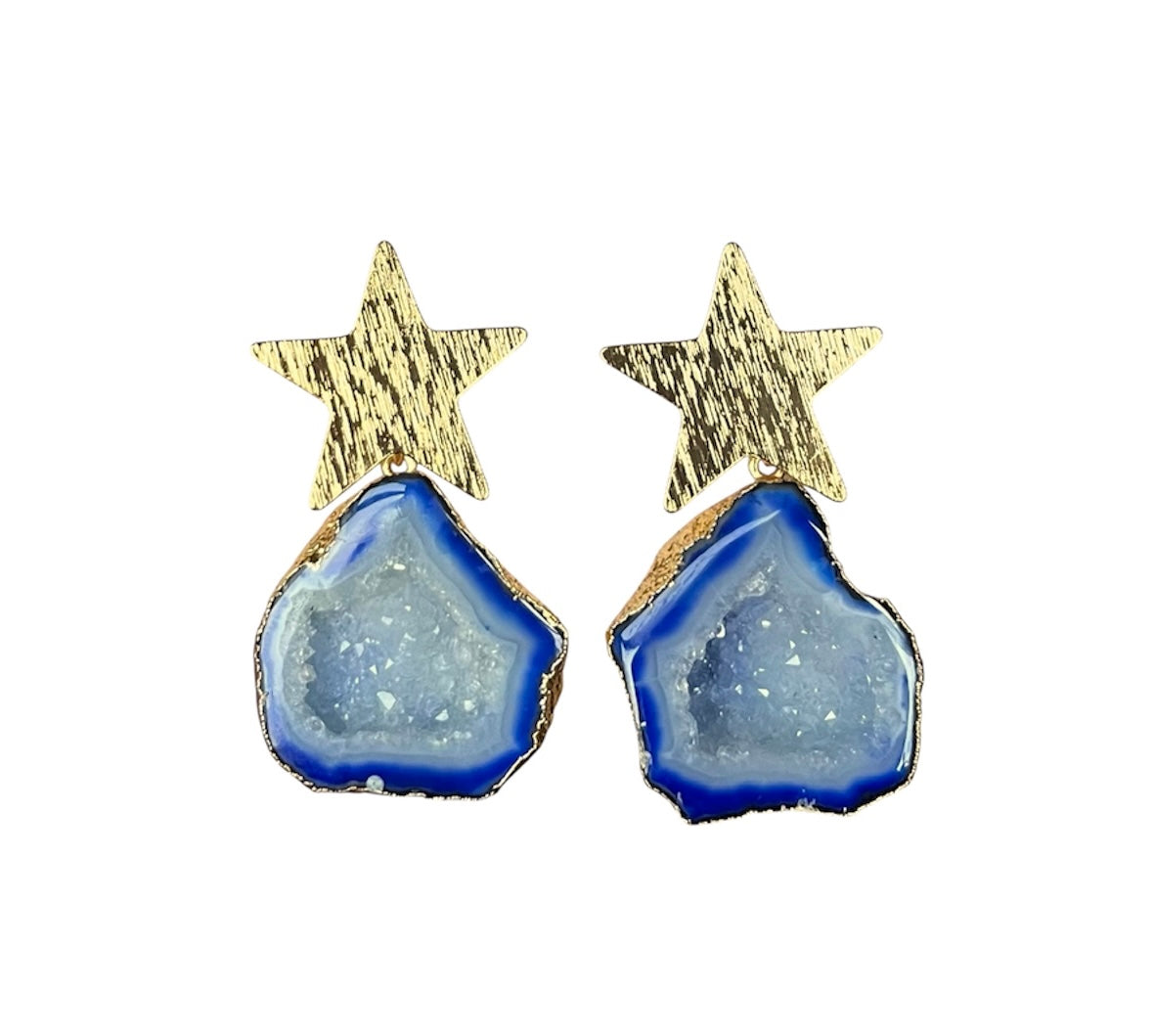 Blue North Star Earrings