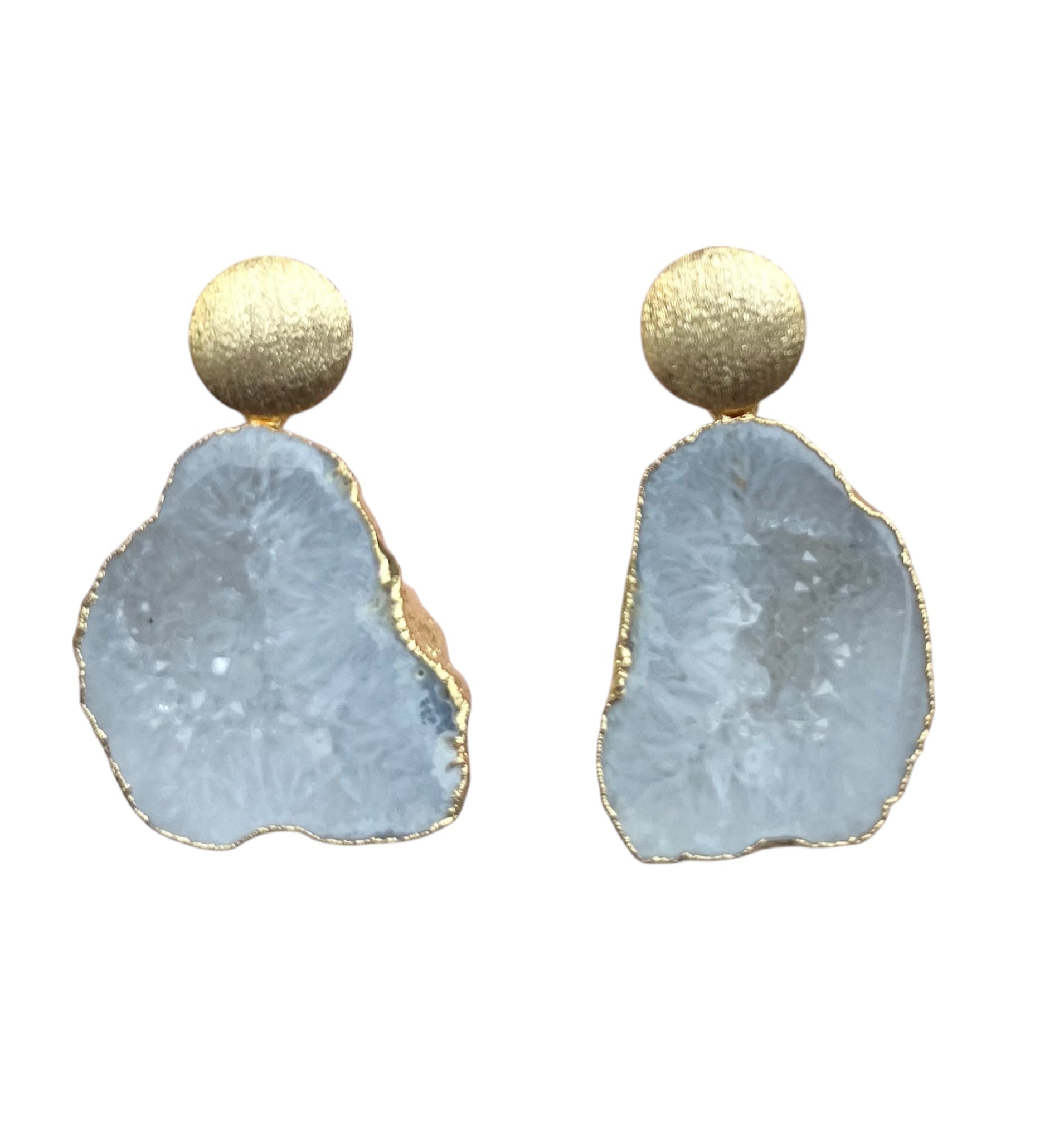 Circle Grey Earrings