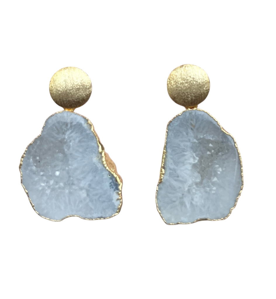 Circle Grey Earrings