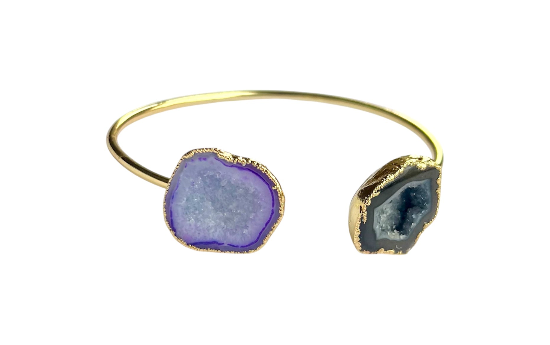 Purple & Black Rocks In The Sky Bangle