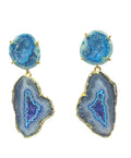 Aqua & Electric Blue Earrings