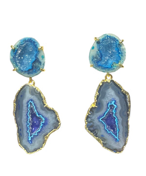 Aqua & Electric Blue Earrings