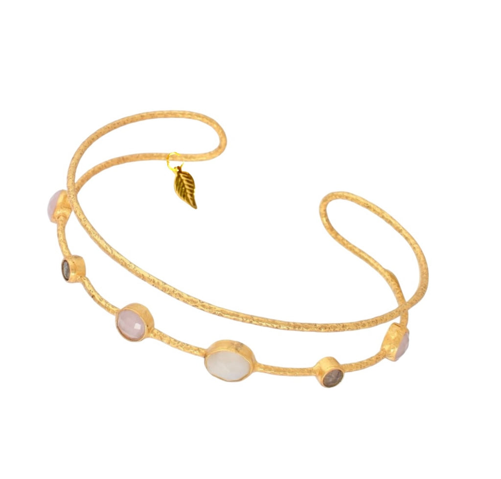 Theia Multi Gemstone Bangle Light