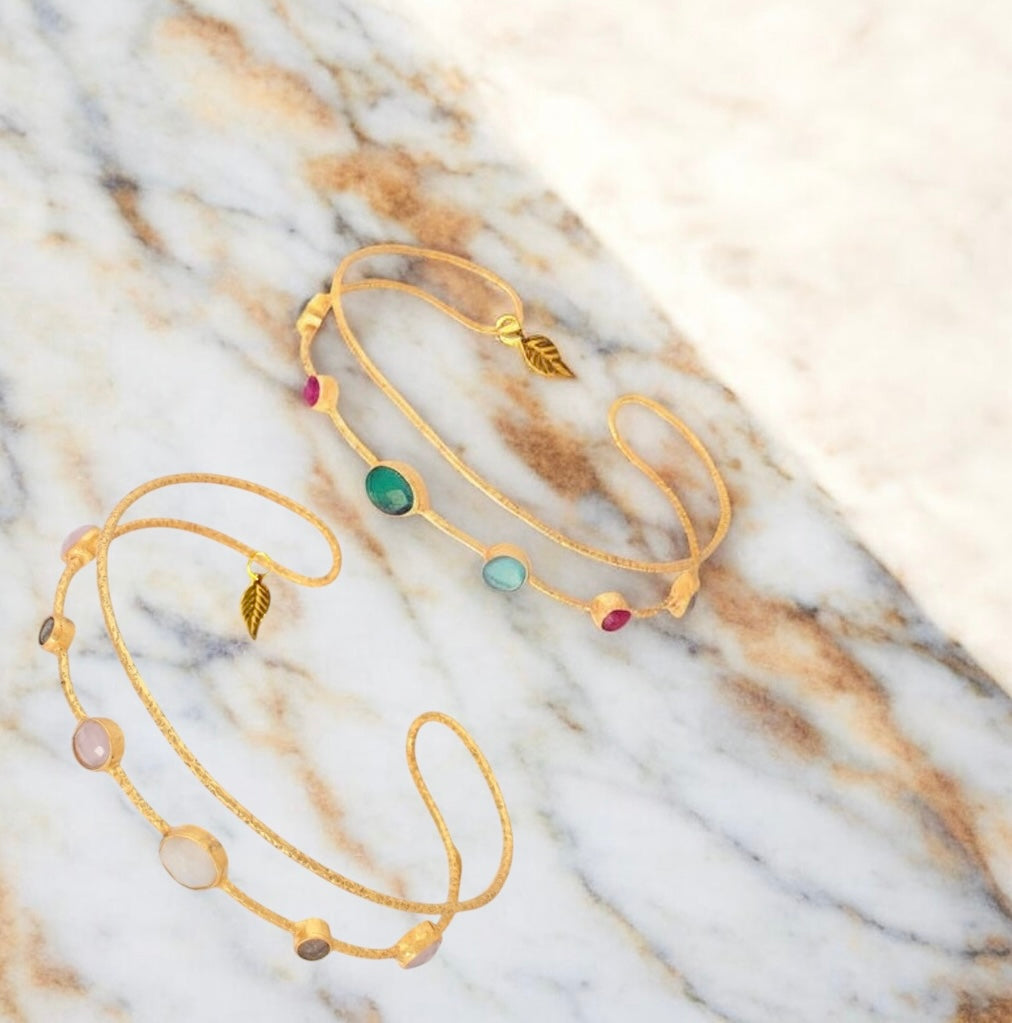 Theia Multi Gemstone Bangle Light