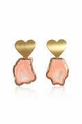 Orange Love Rocks Earrings