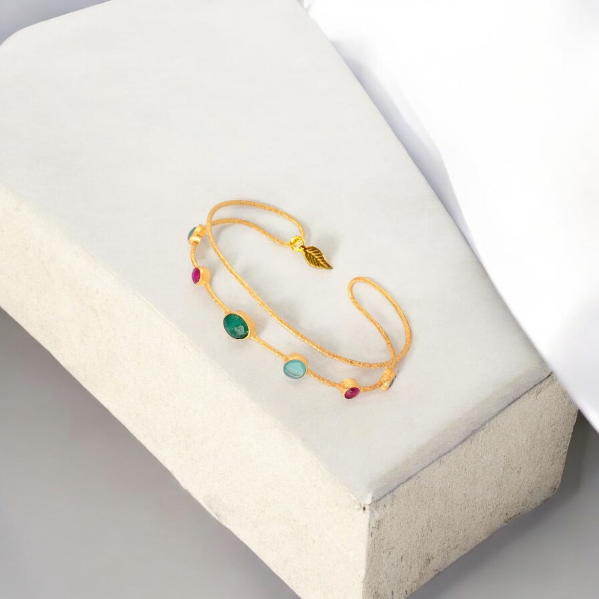Theia Multi Gemstone Bangle