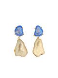 Blue & Grey Cocktail Earrings