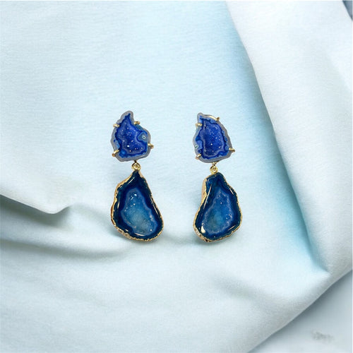 Aqua & Blue Earrings