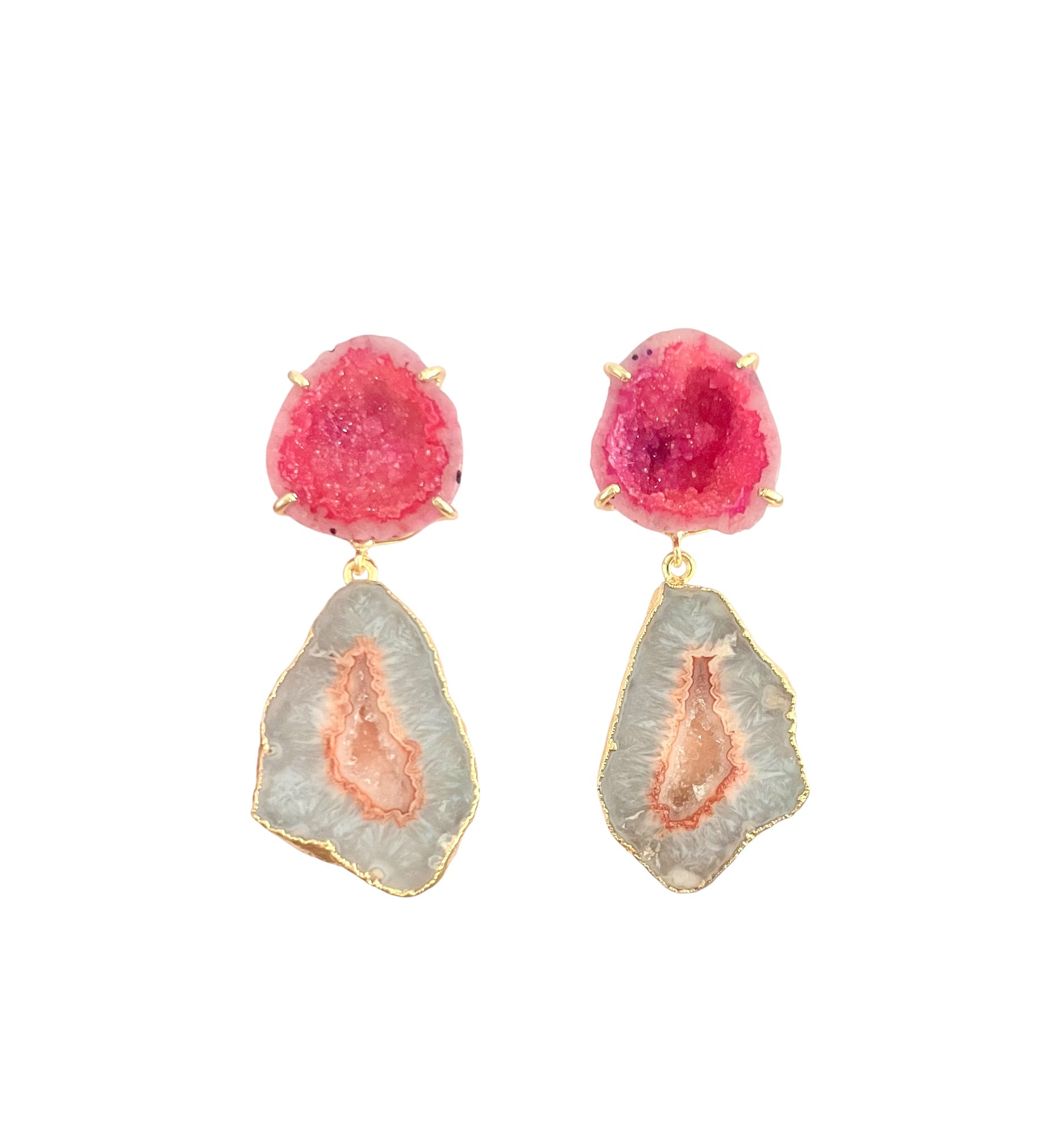 Rose & Peach Earrings