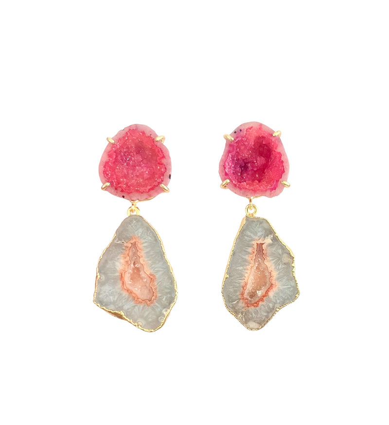 Rose & Peach Earrings