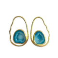 Blue Rock Drops Earrings