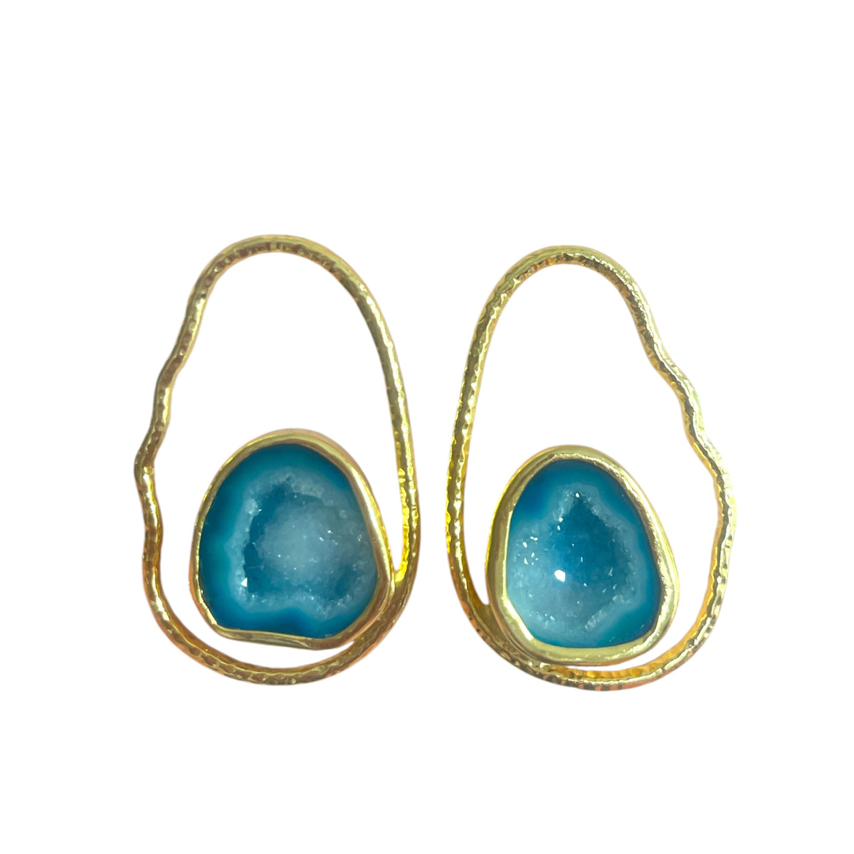 Blue Rock Drops Earrings