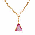Pink Rock Drops Necklace