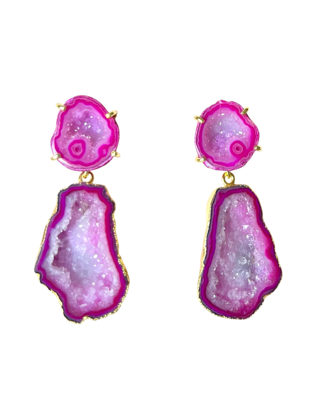 Double Pink Cocktail Earrings