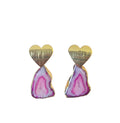 Pink Love Rocks Earrings