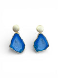 Circle Aqua Earrings