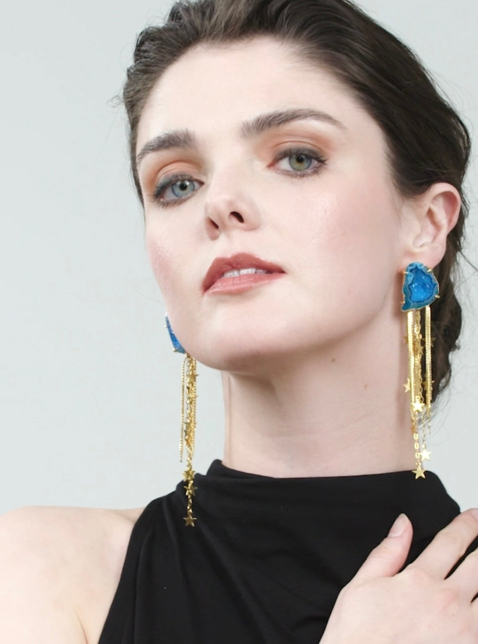 Blue Stellar Earrings