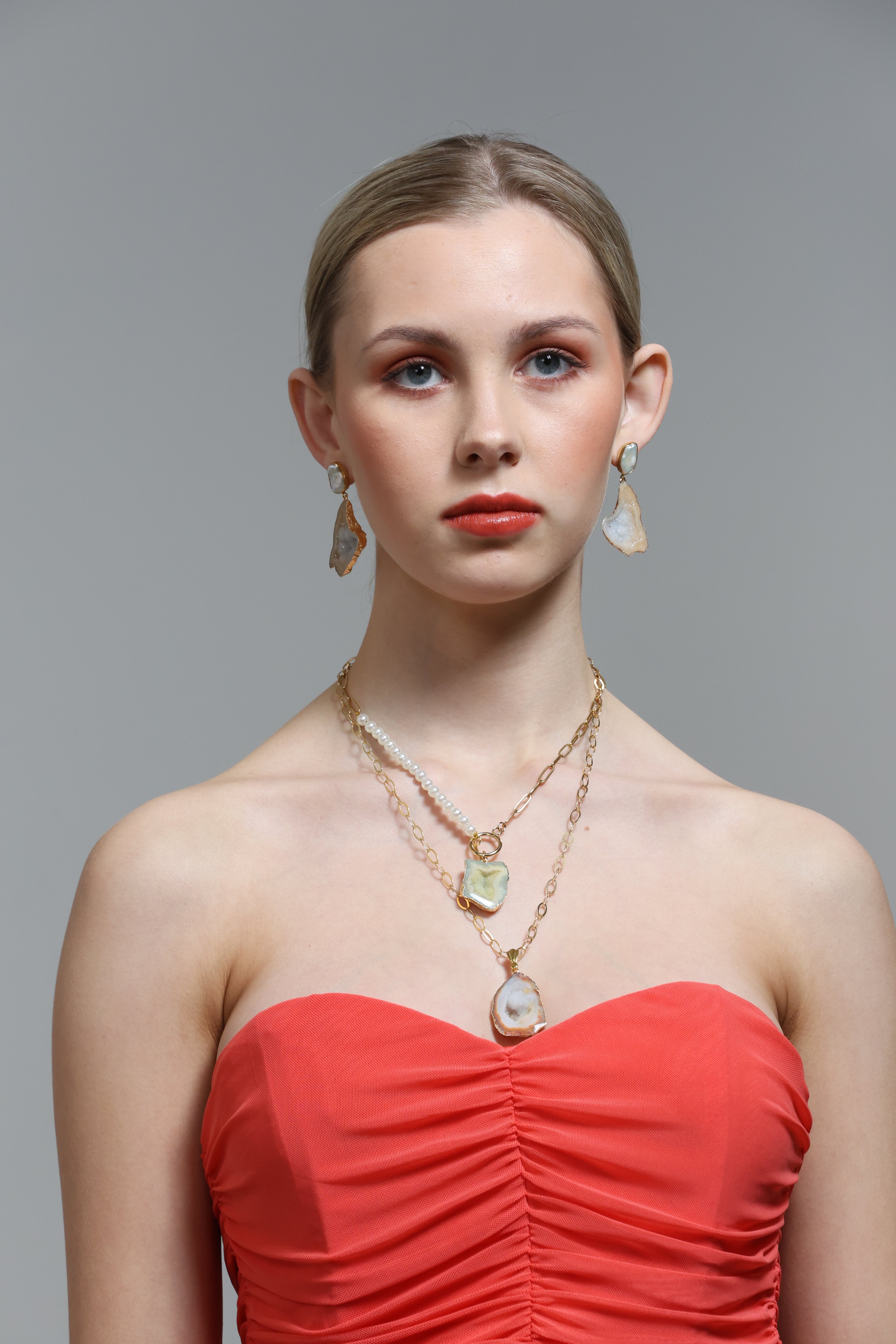 The Pearl Rocks Yellow Earrings