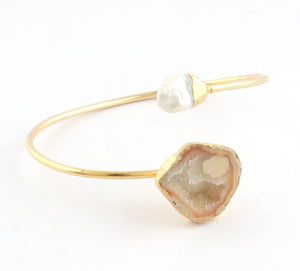 The Pearl Rocks Yellow Bangle