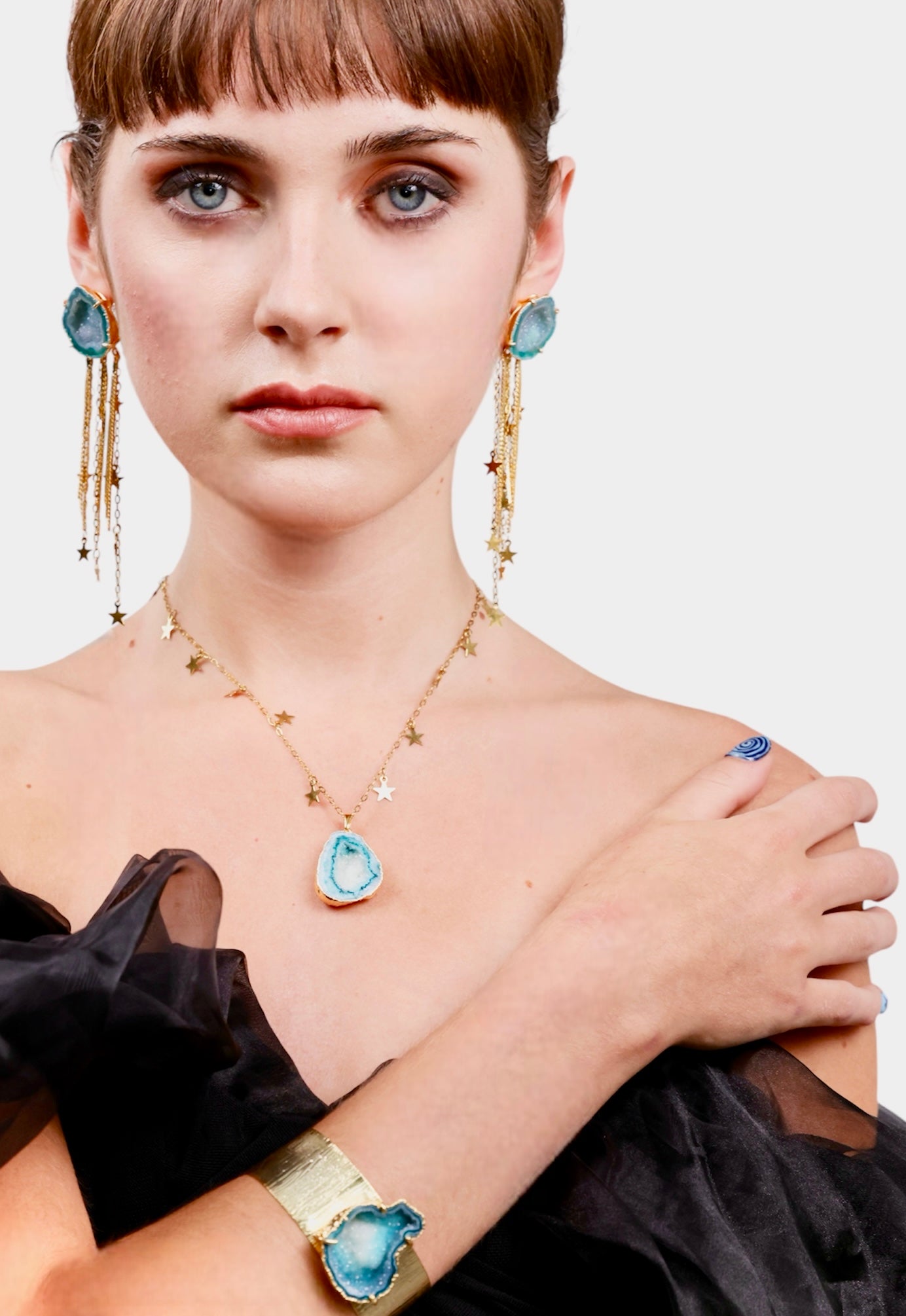 Green Stellar Star Necklace