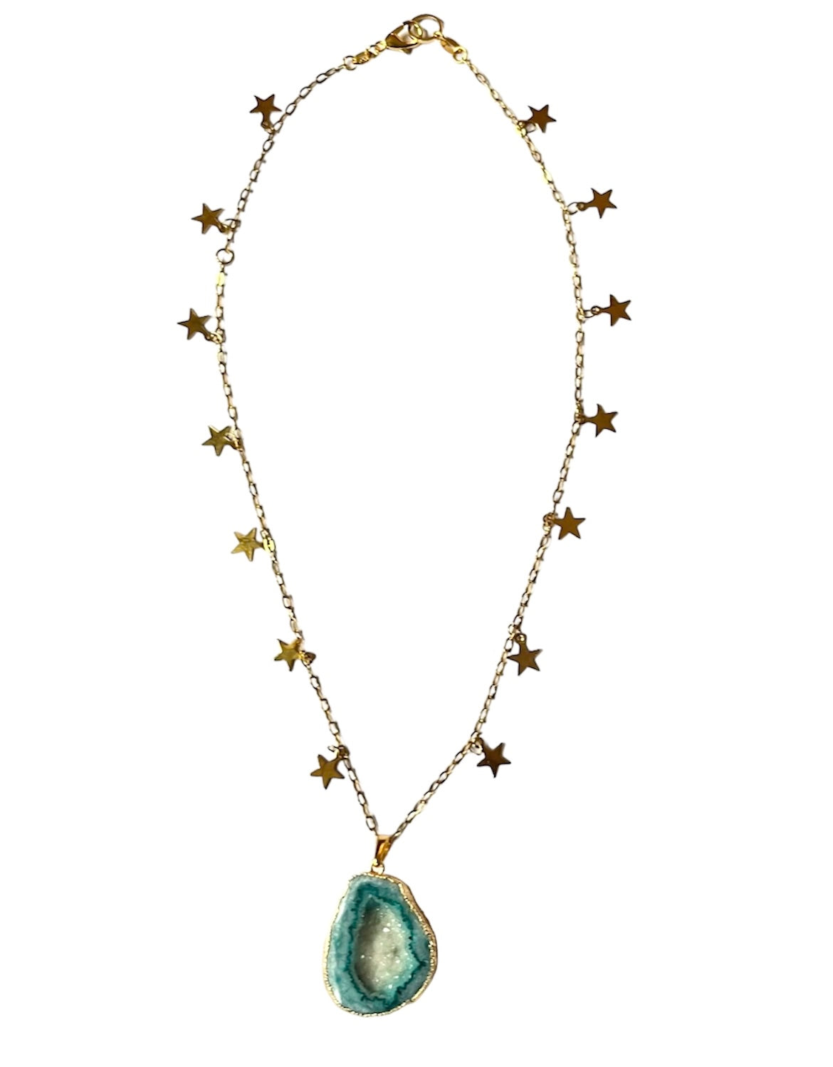 Green Stellar Star Necklace