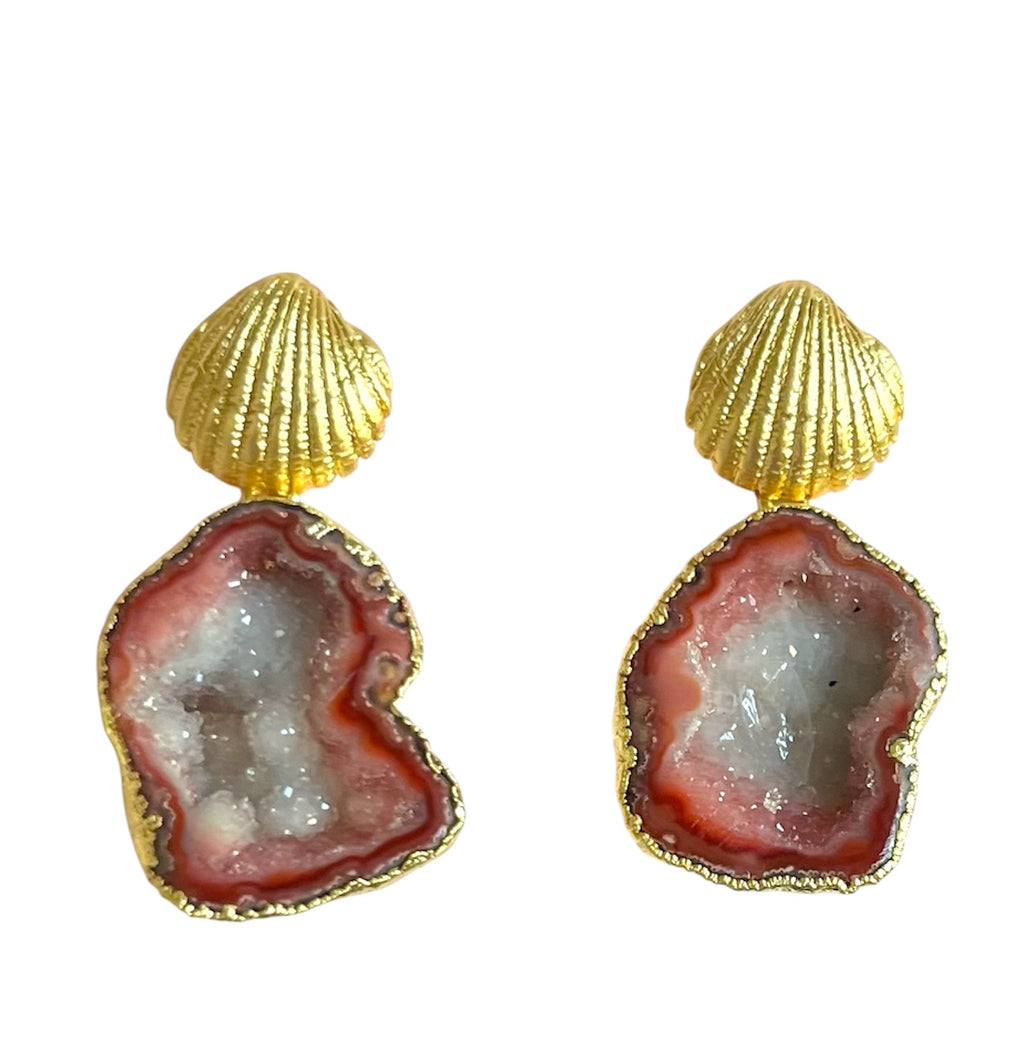 Lagoon Orange Earrings