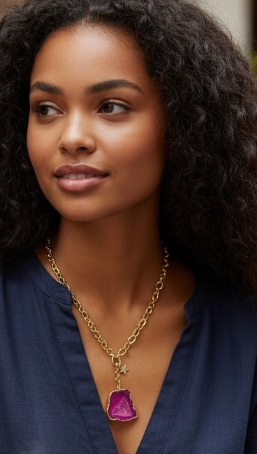 North Star Pink Necklace