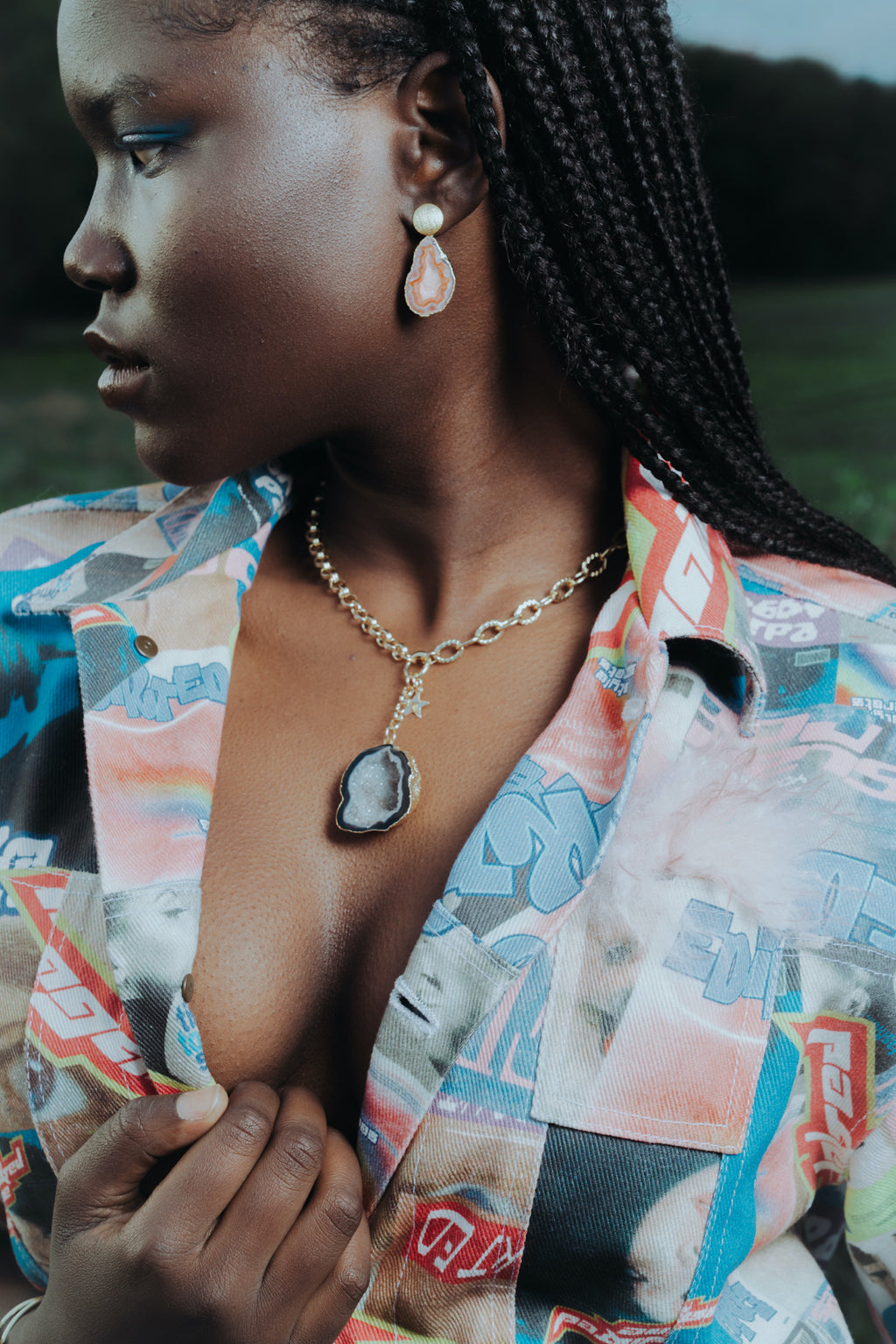 North Star Blue Necklace