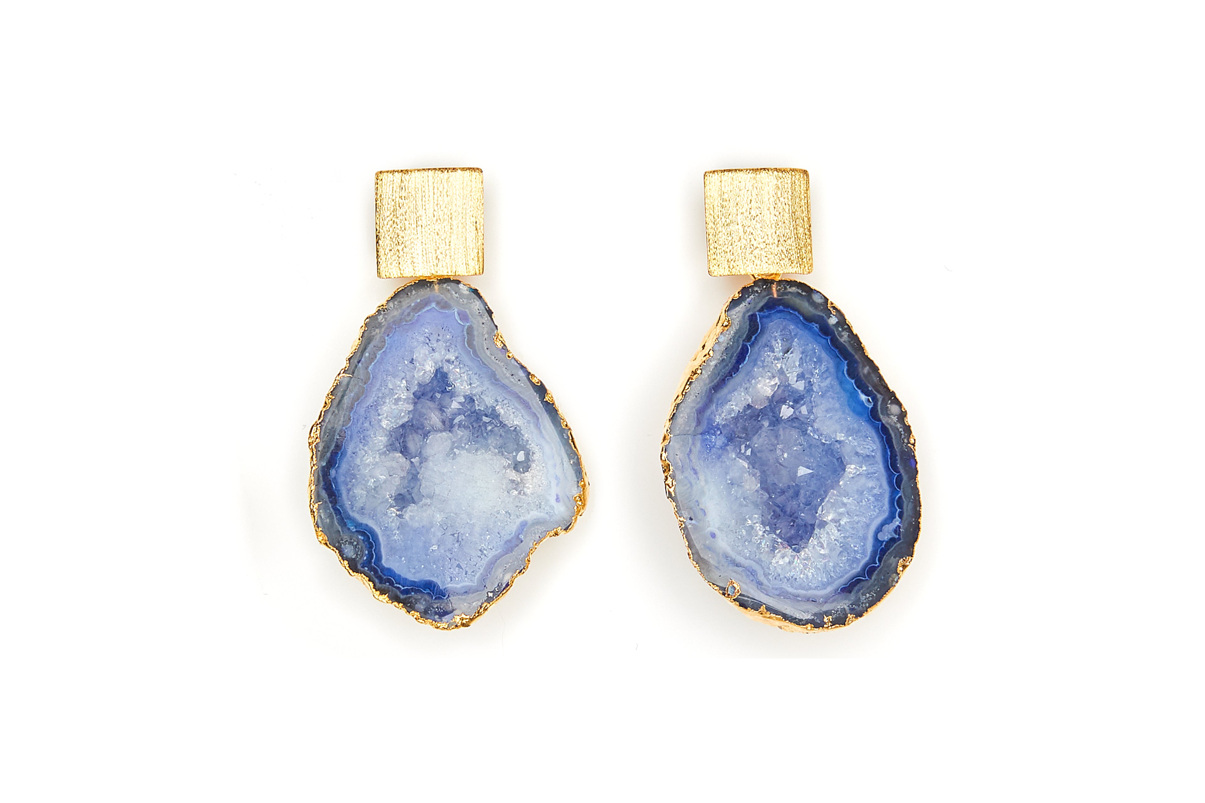 Rocks in the Sky Blue Earrings