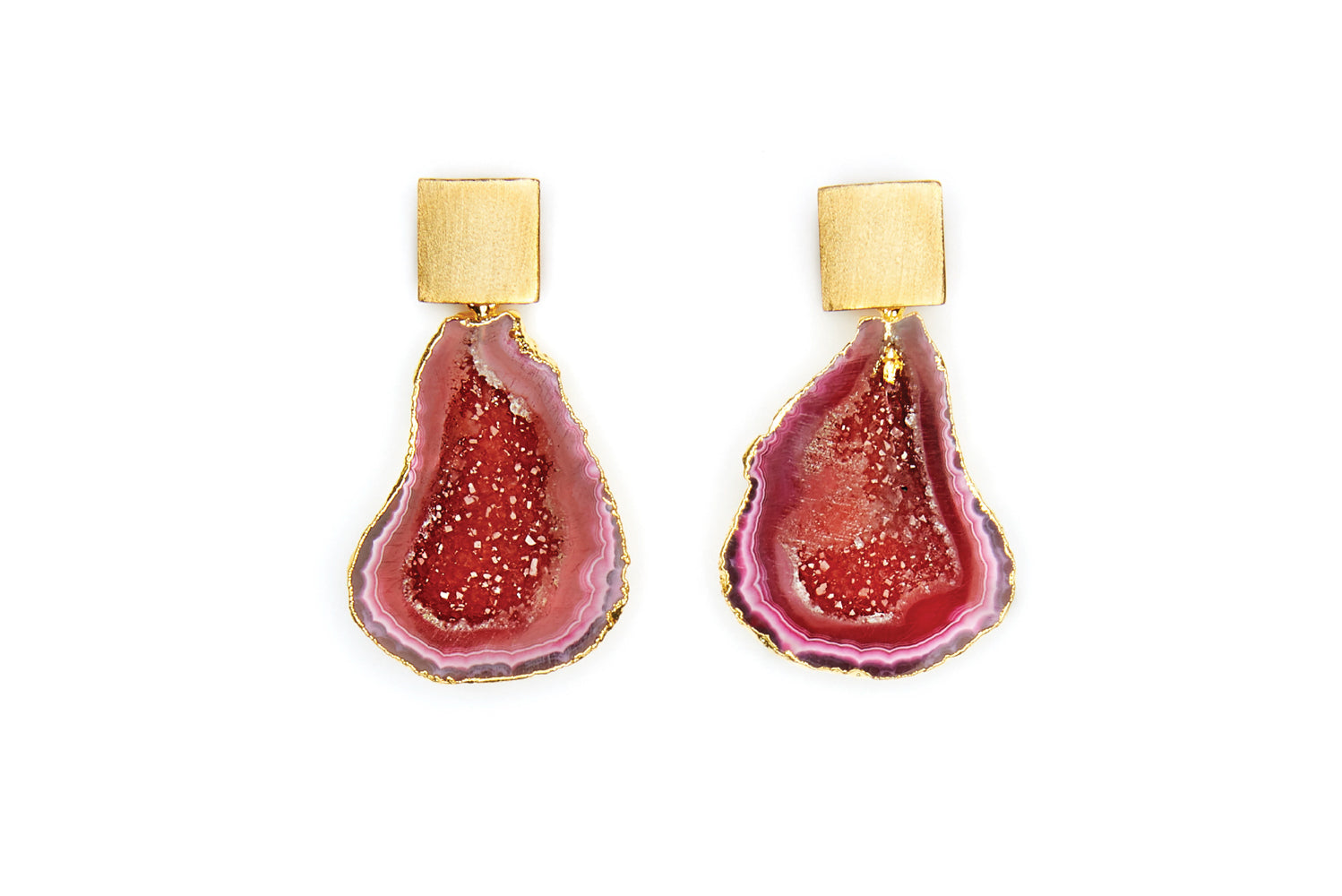 Rocks in the Sky Pink Earrings