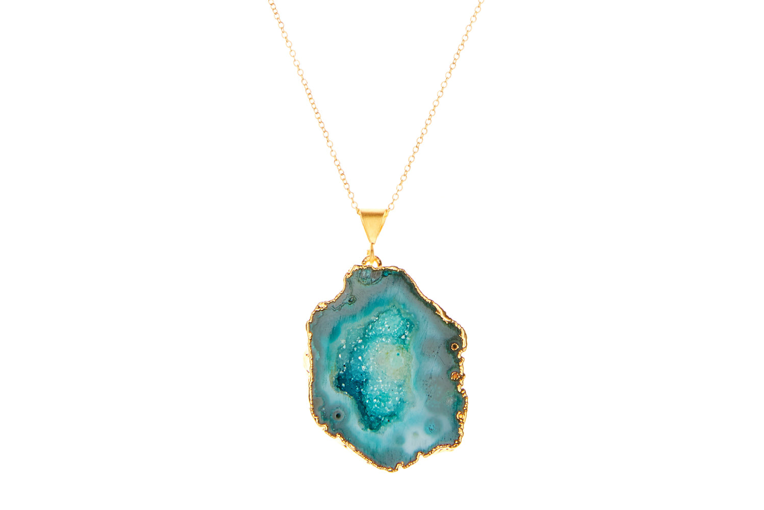 Rocks in the Sky Green Pendant