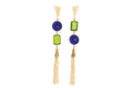 Deconstructed Gems Triangle Cocktail Earrings