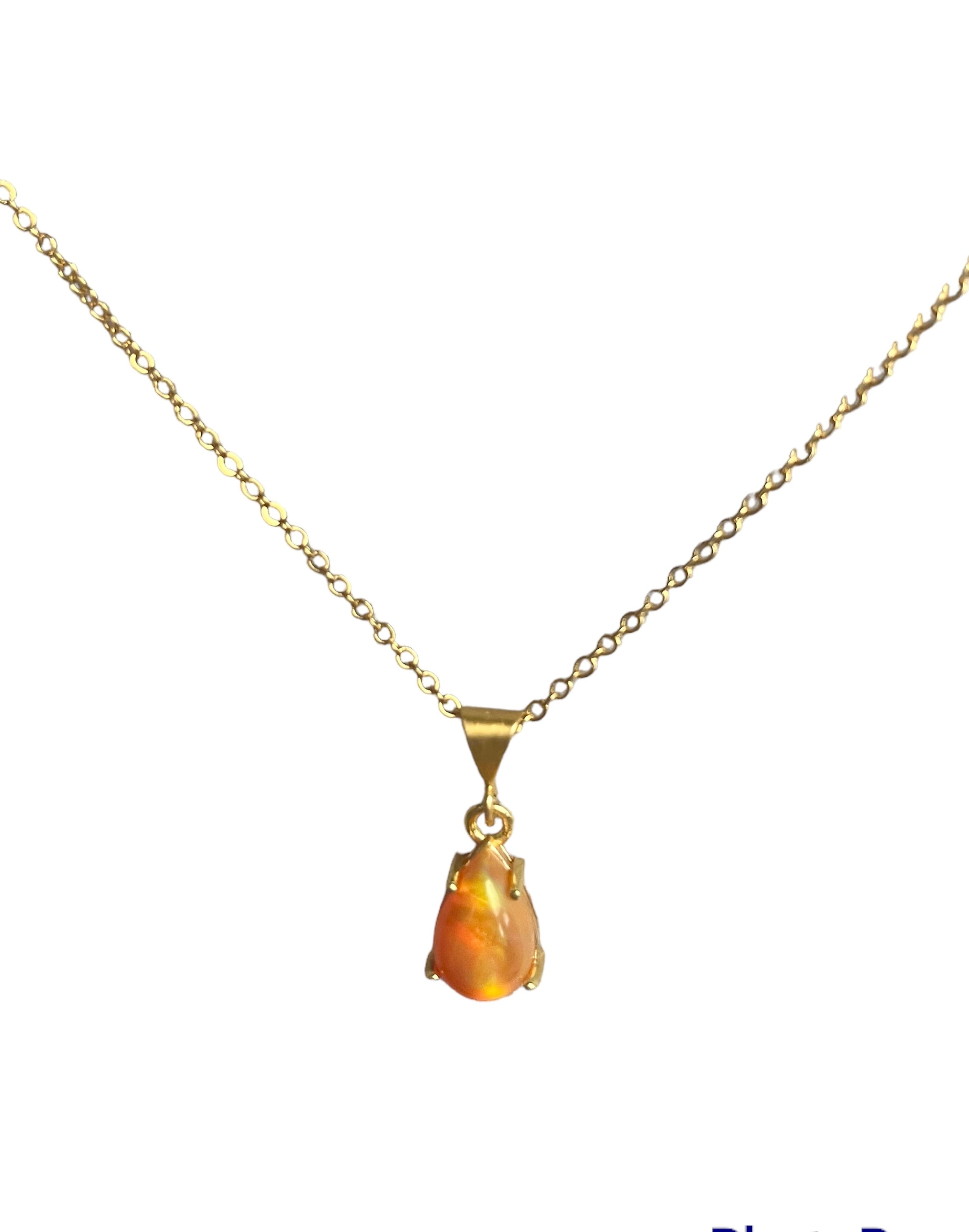 Orange Opal Pendant
