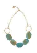 Green Amazonite Statement Necklace
