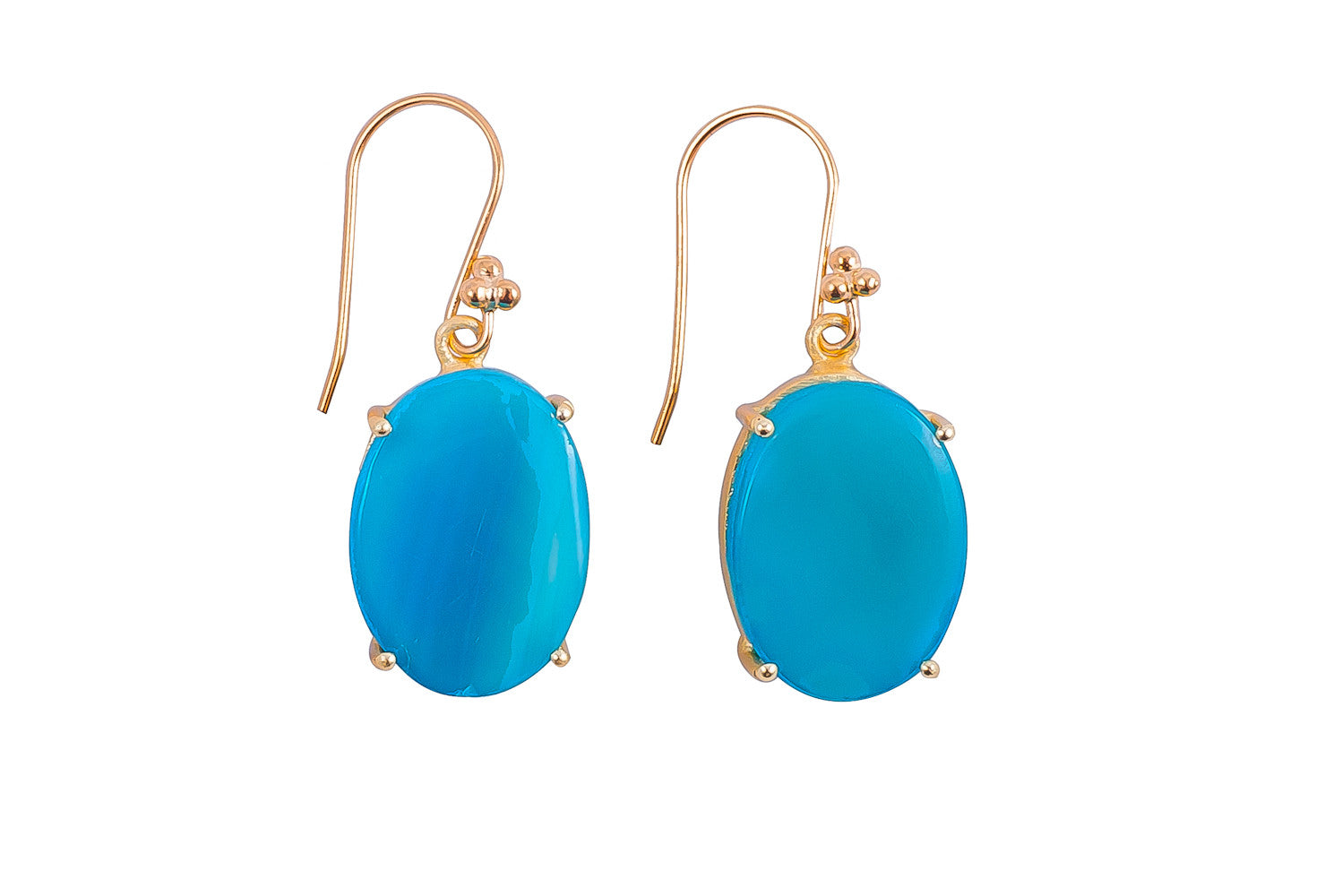 Blue Agate Earrings