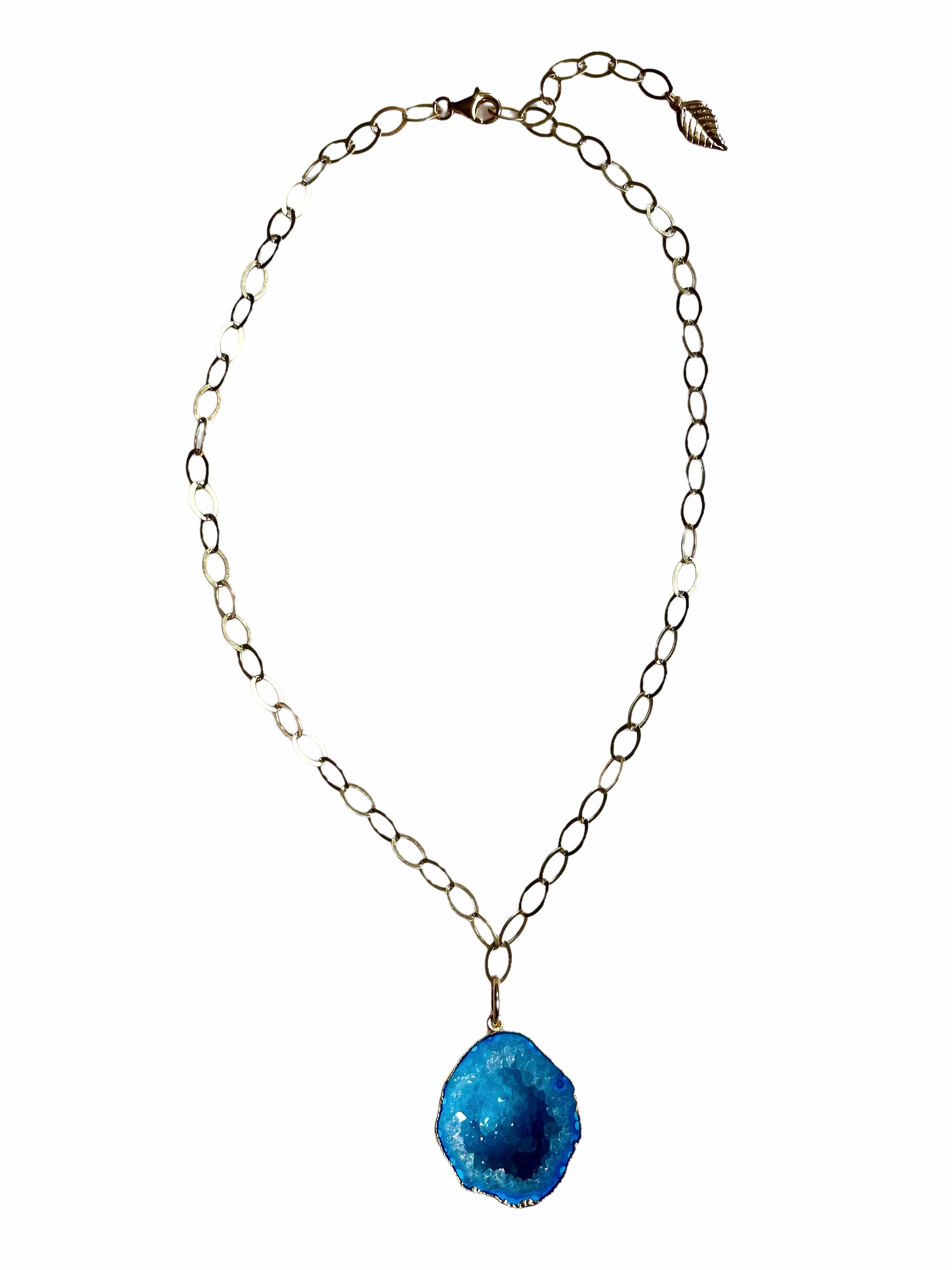 Rocks in the Sky Aqua Necklace