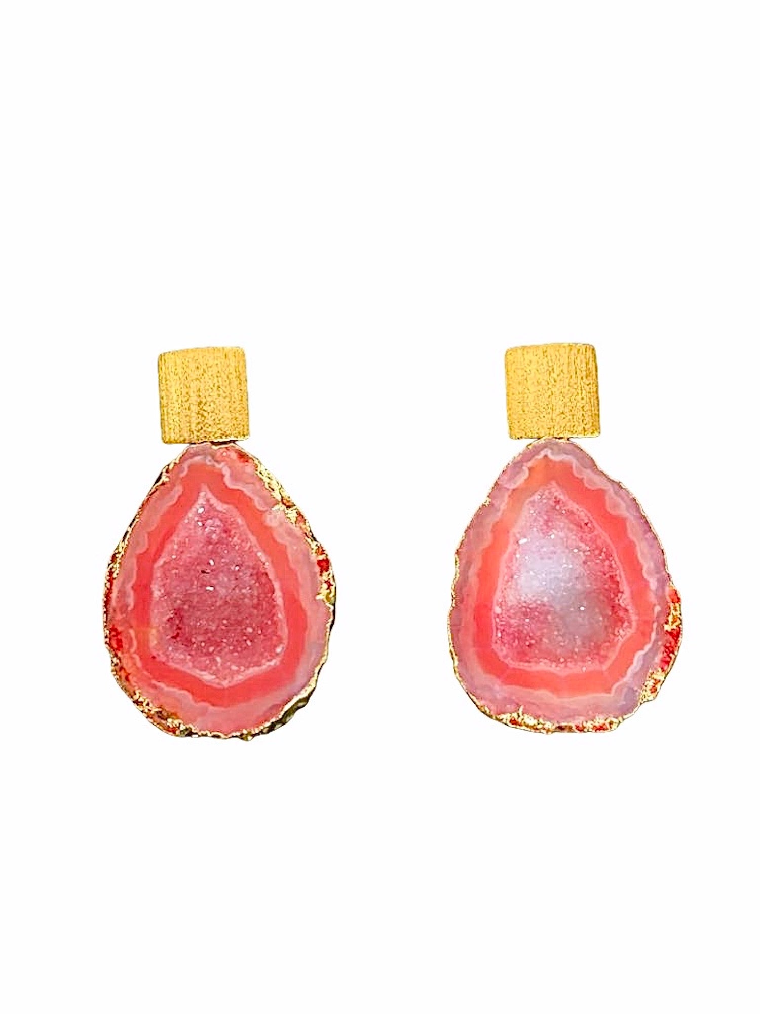 Rocks in the Sky Orange Earrings