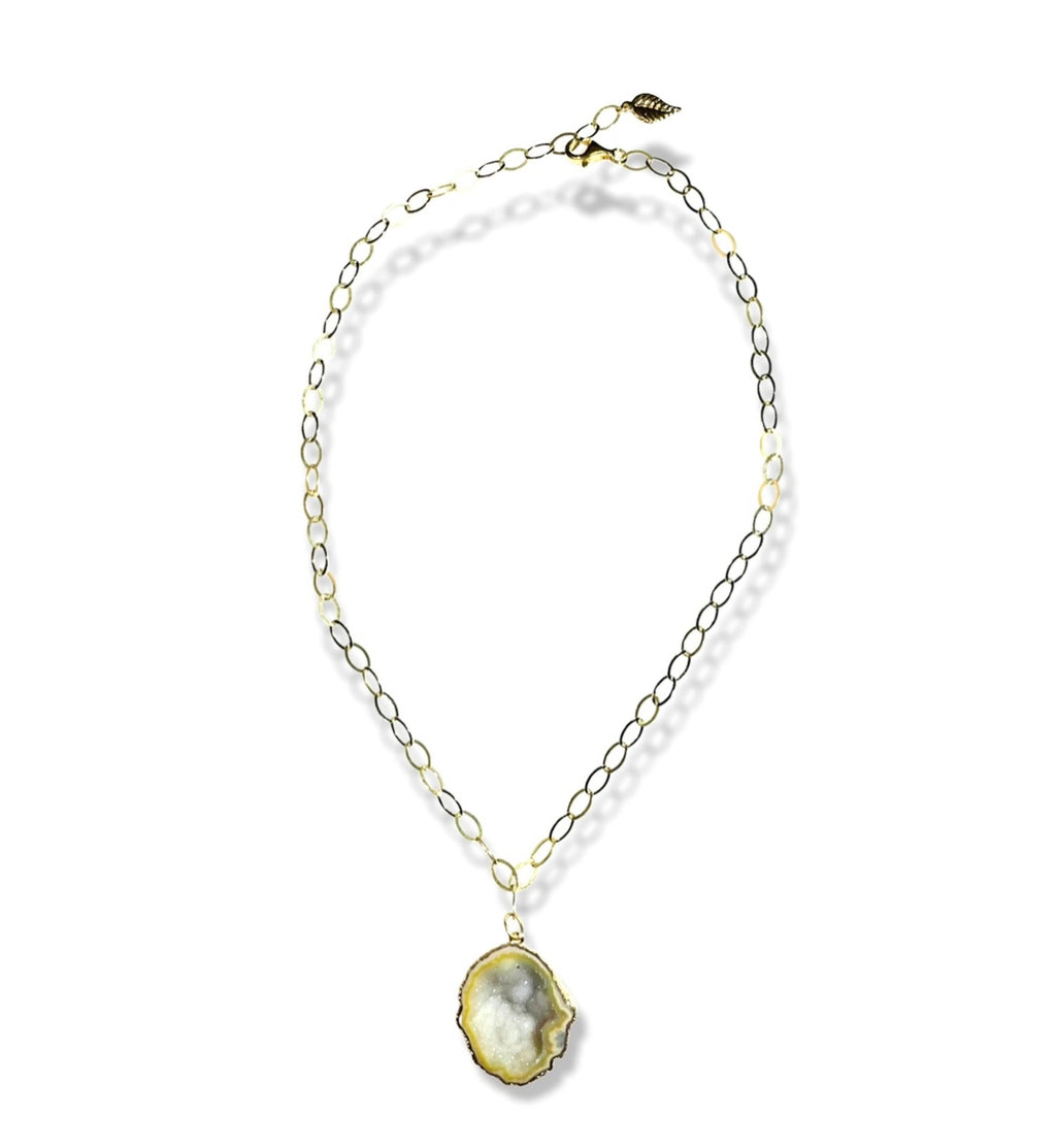 Rocks in the Sky Yellow Necklace